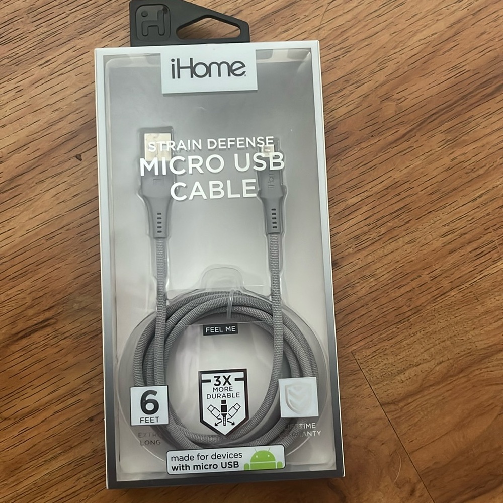iHome micro usb cable